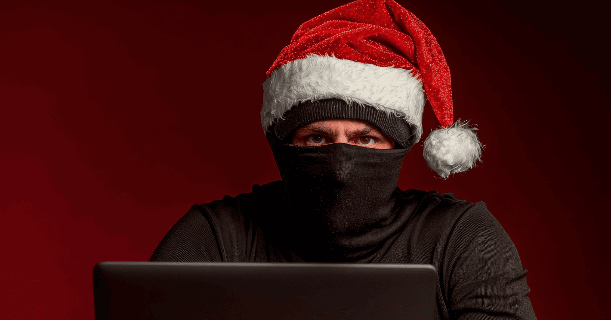 Criminal with Christmas Hat on